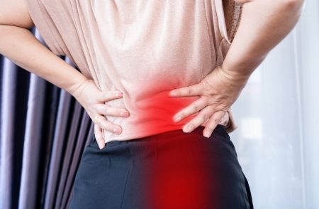 person with sciatica
